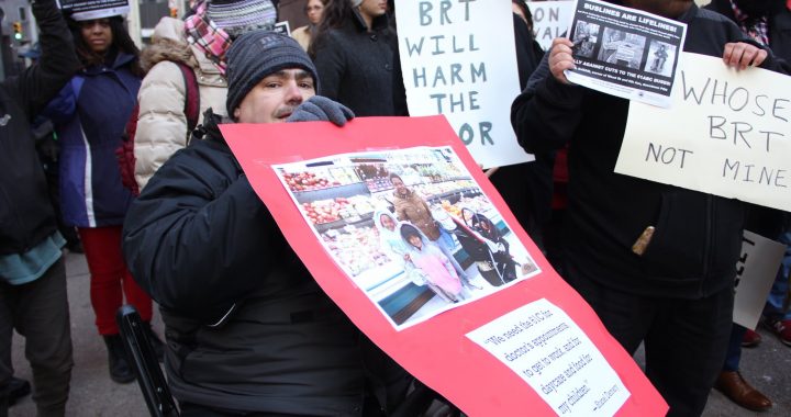 Not My BRT! Riders gather outside PAAC board meeting to oppose Mon Valley service cuts!