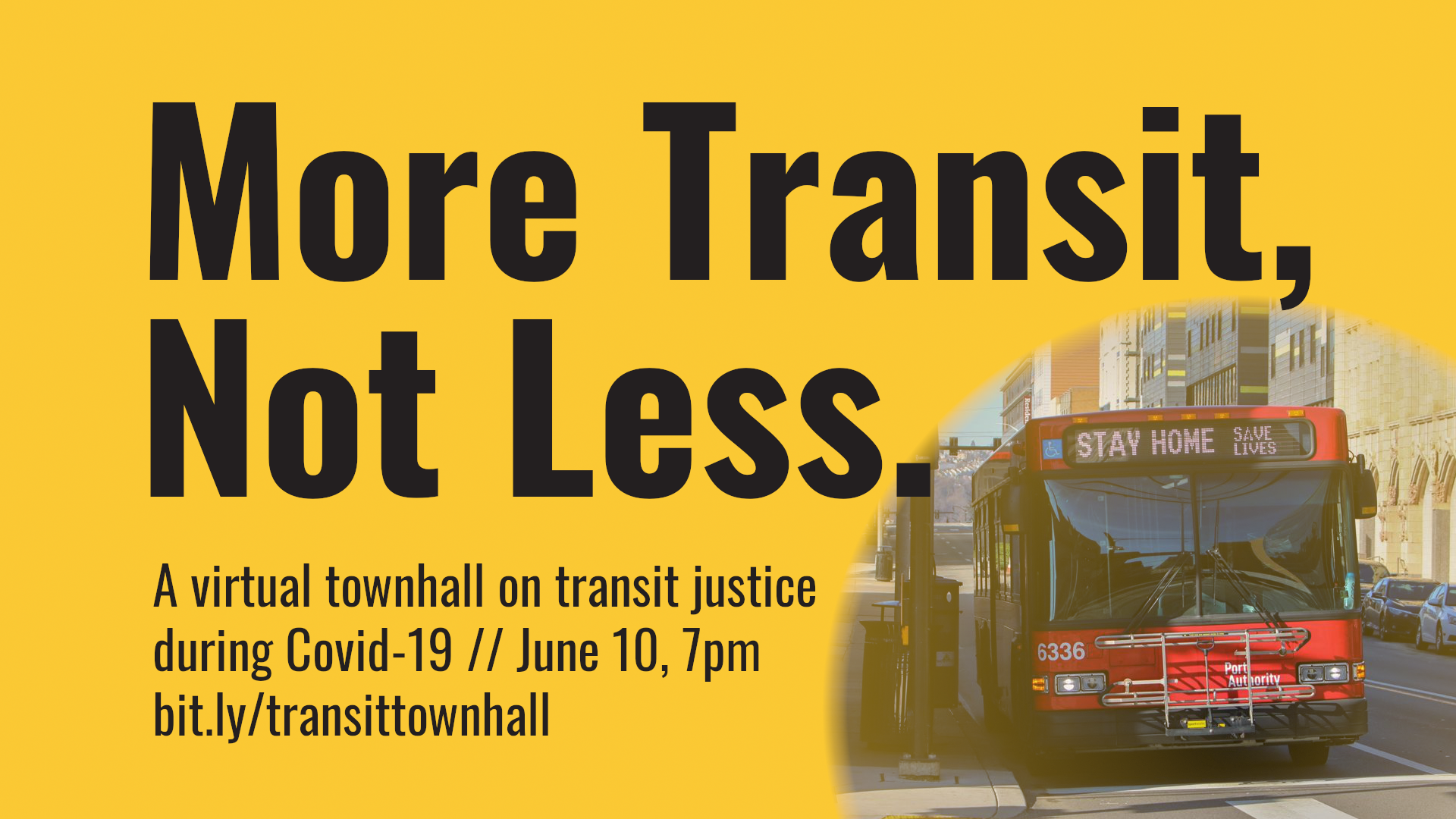 More, Not Less: Transit Justice Townhall on Port Authority’s Covid-19 Response