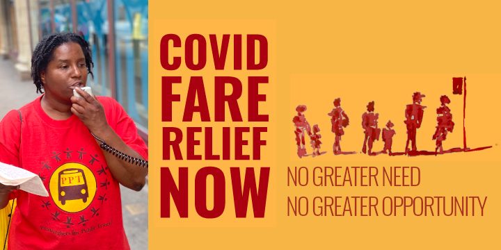 COVID FARE RELIEF NOW: Rally Planned to Release New Report