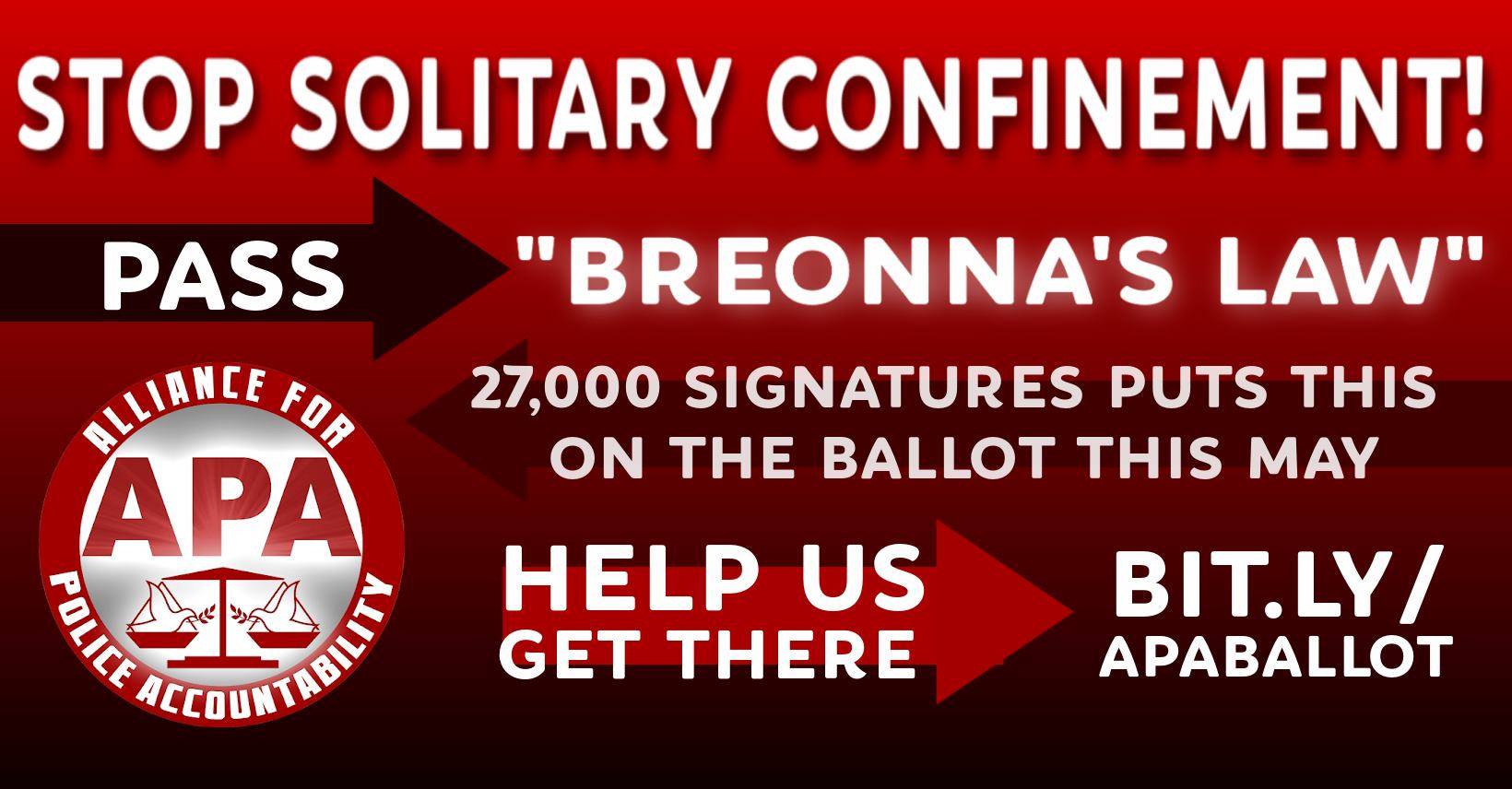 Transit Riders Act: Stop Solitary Confinement, Pass Breonna’s Law