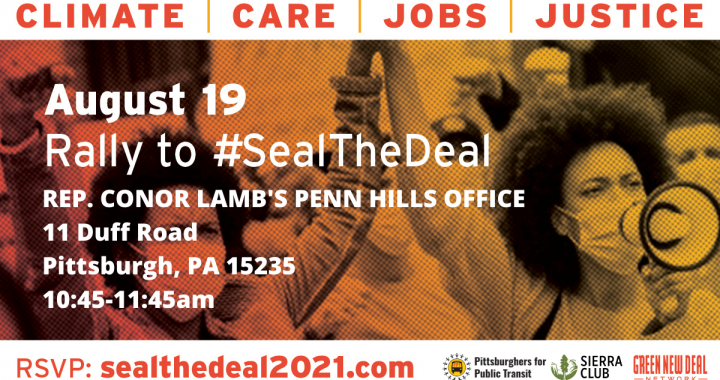 Rally to #SealTheDeal for climate, jobs and transit justice!