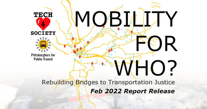 New Report & Webinar: Mobility for Who? Rebuilding Bridges to Transportation Justice