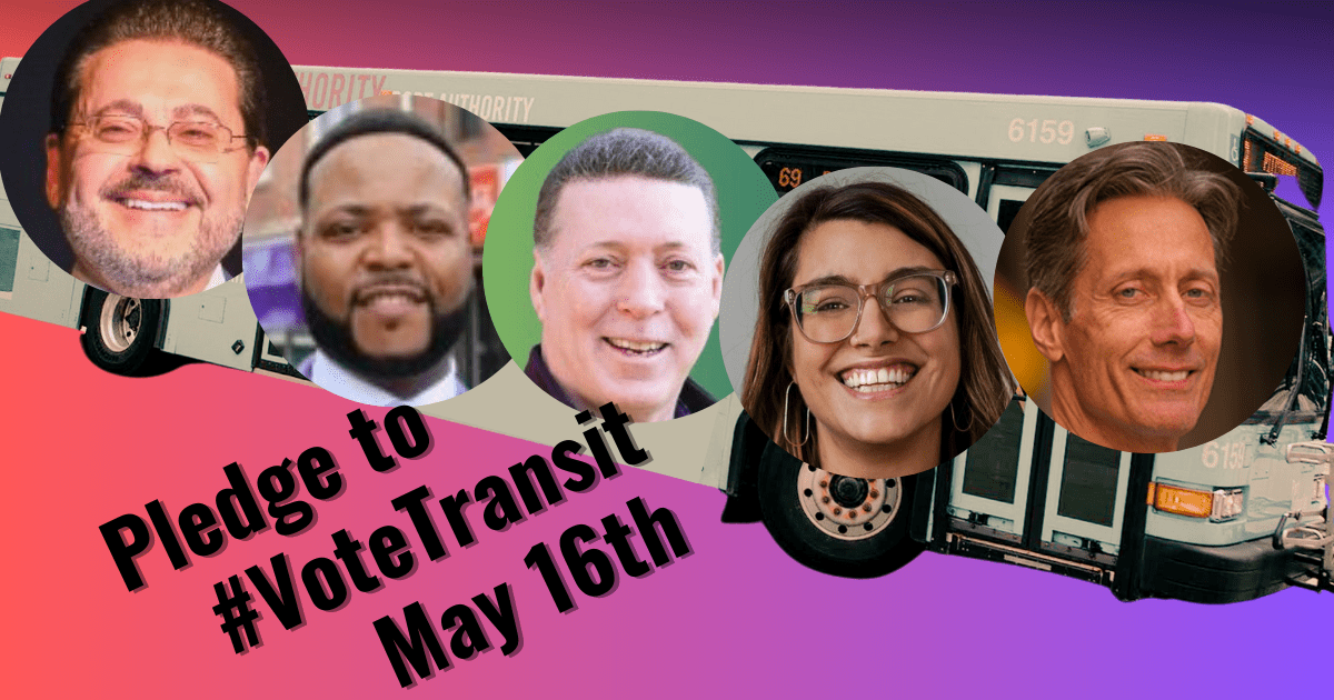 Take the #VoteTransit Pledge to elect a champion for public transit