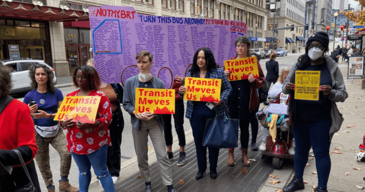 Riders Present 550+ Signature Petition to PRT Board #NotMyBRT