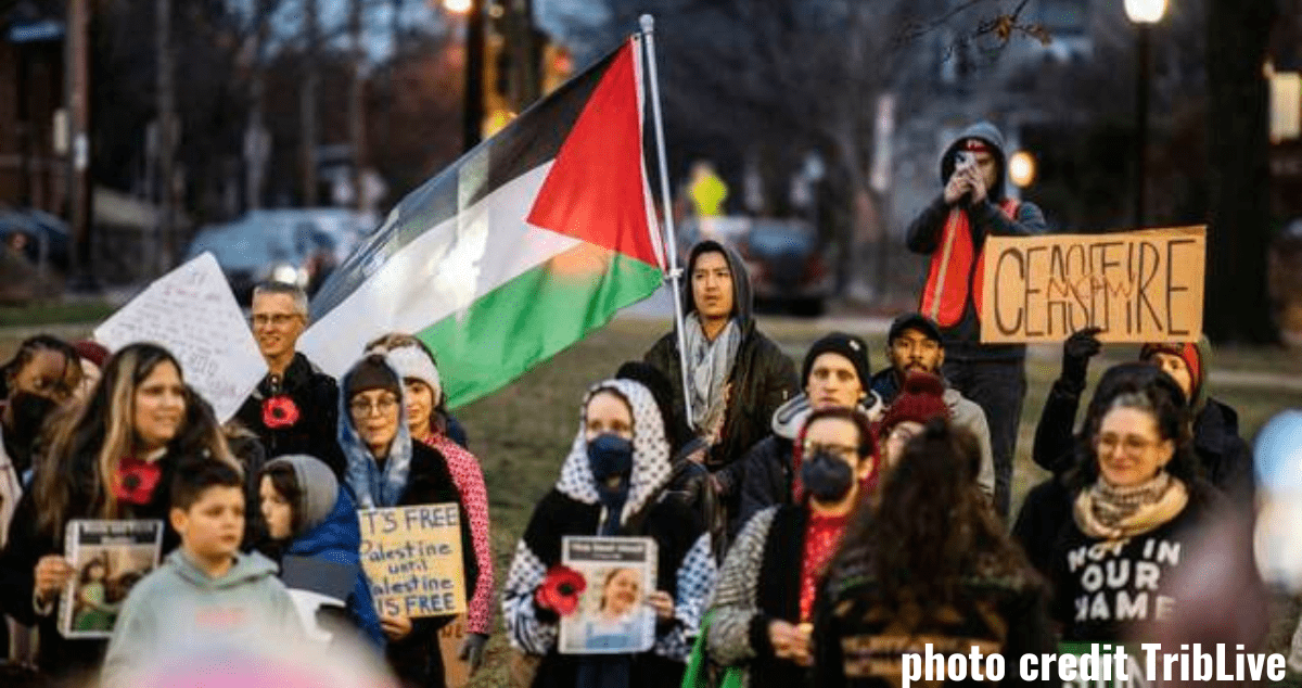 Support Students. Support Ceasefire. Support Divestment from War & Investment in Public Goods.